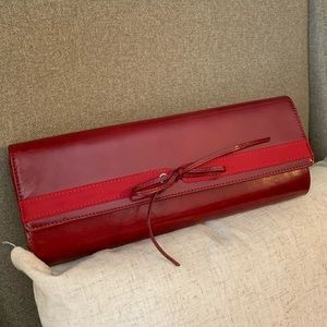 Cranberry Leather Nine West Clutch